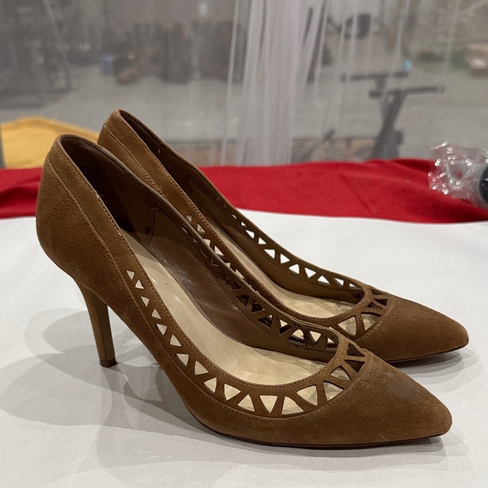Nine West Brown Cutout Heels